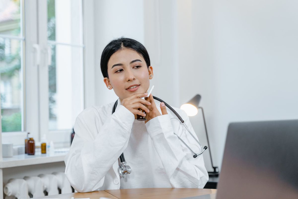 Document review in progress for a healthcare registration file